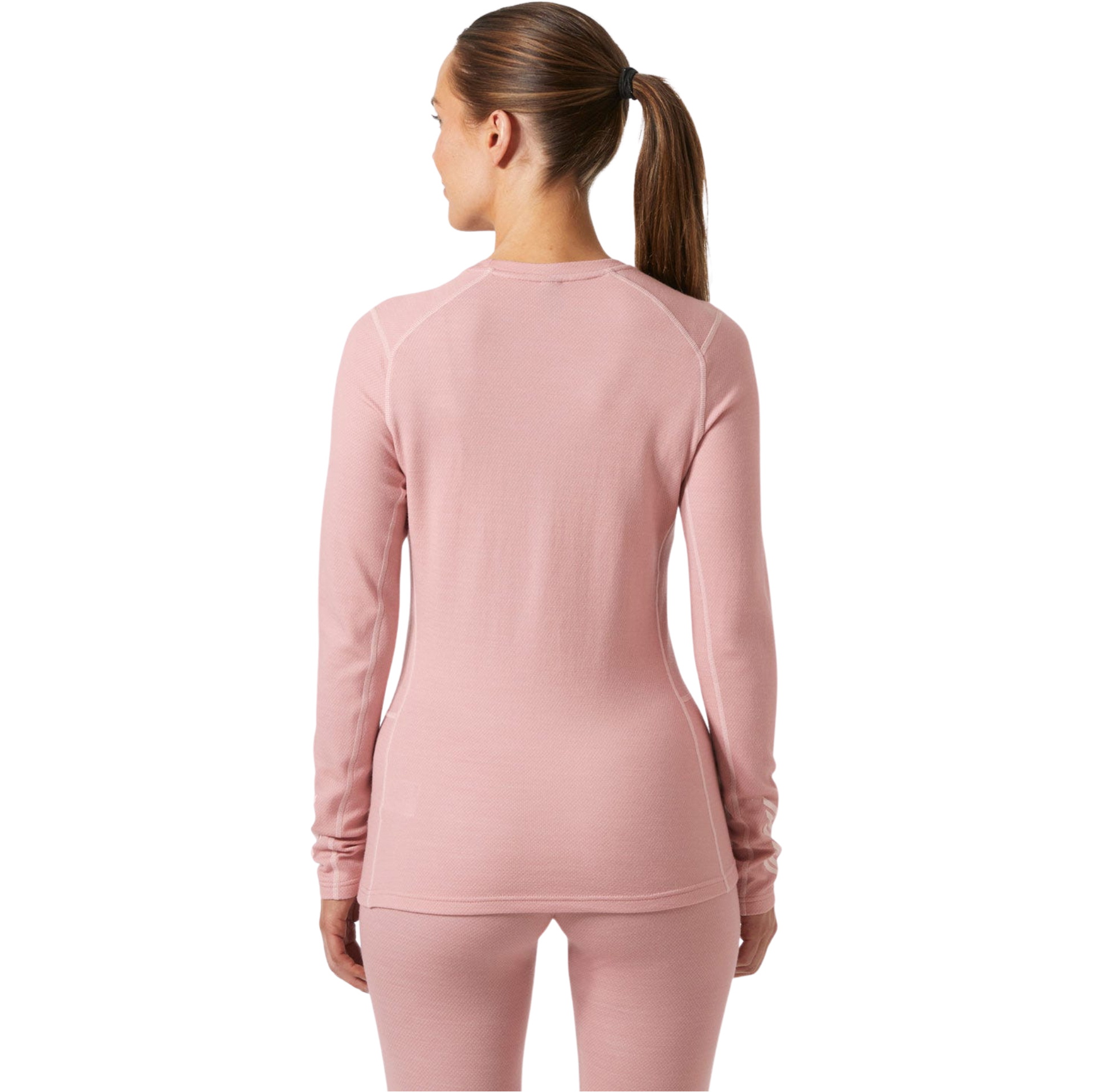 2025 Helly Hansen Womens Lifa Merino Midweight Crew Base Layer 49378 - Pink Salt